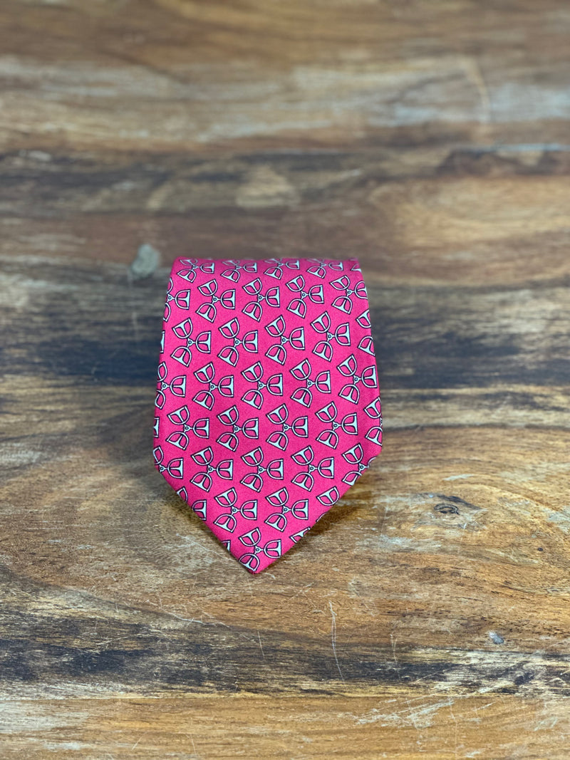 Corbata Hermés roja