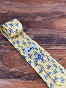 Corbata Hermés amarilla