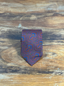 Corbata Ferragamo roja paisley