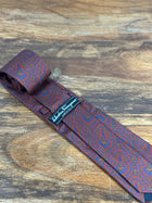 Corbata Ferragamo roja paisley