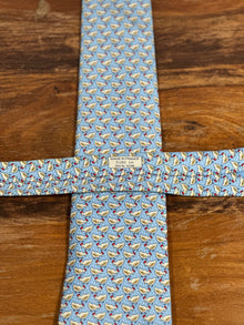 Corbata Hermés azul