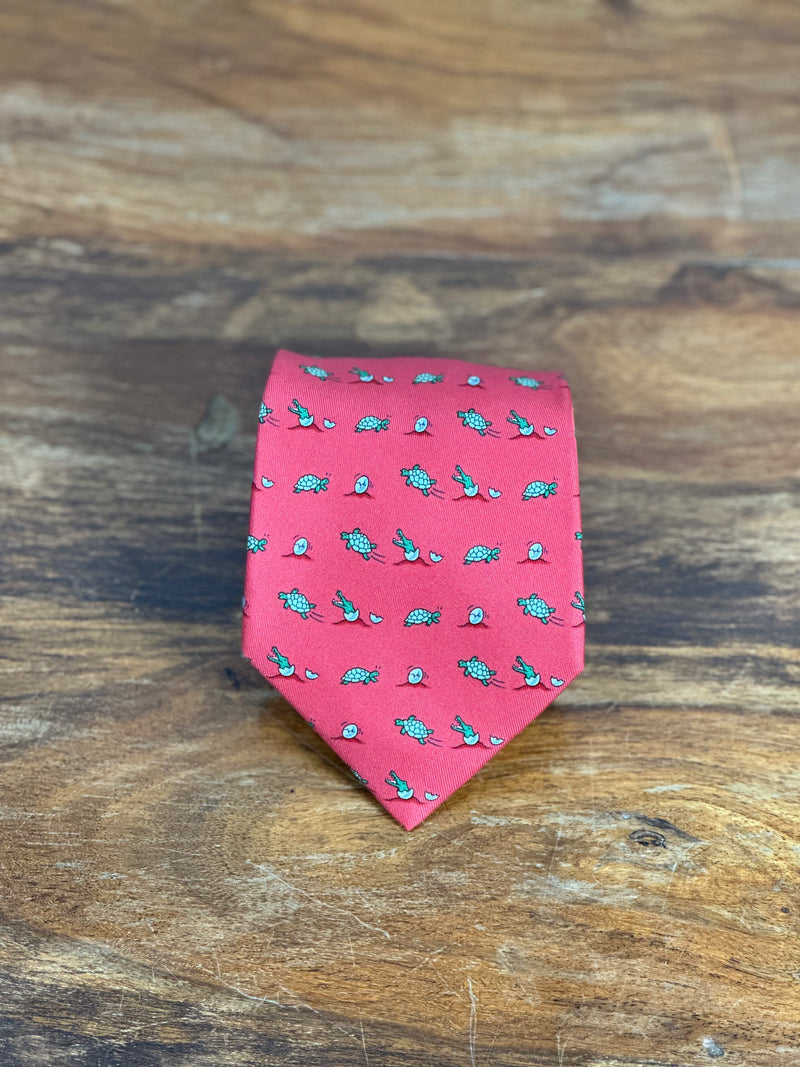 Corbata Hermés roja