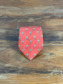 Corbata Hermés roja