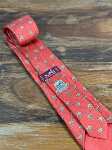 Corbata Hermés roja