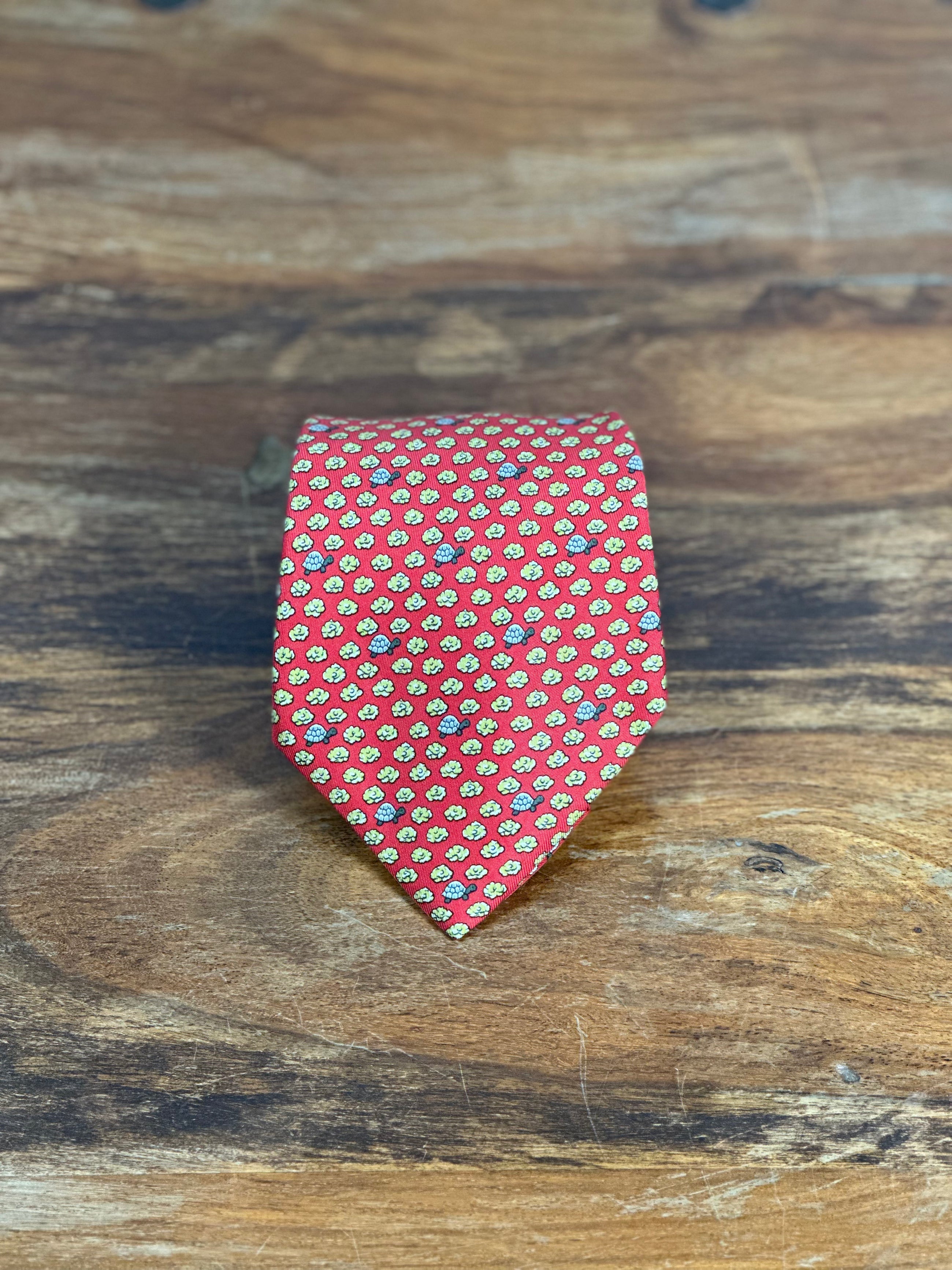 Corbata Hermés roja