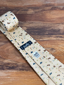 Corbata Hermés beige