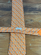 Corbata Hermés naranja
