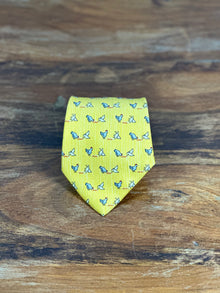 Corbata Hermés amarilla