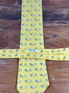 Corbata Hermés amarilla