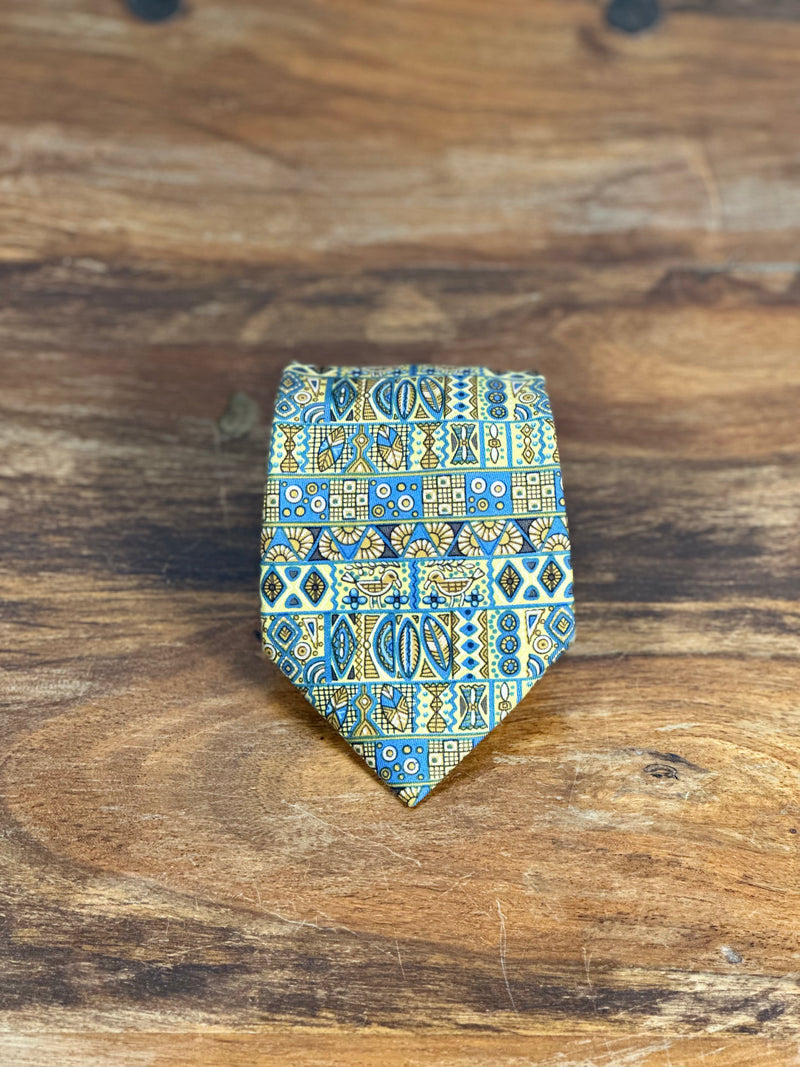 Corbata Hermés amarilla