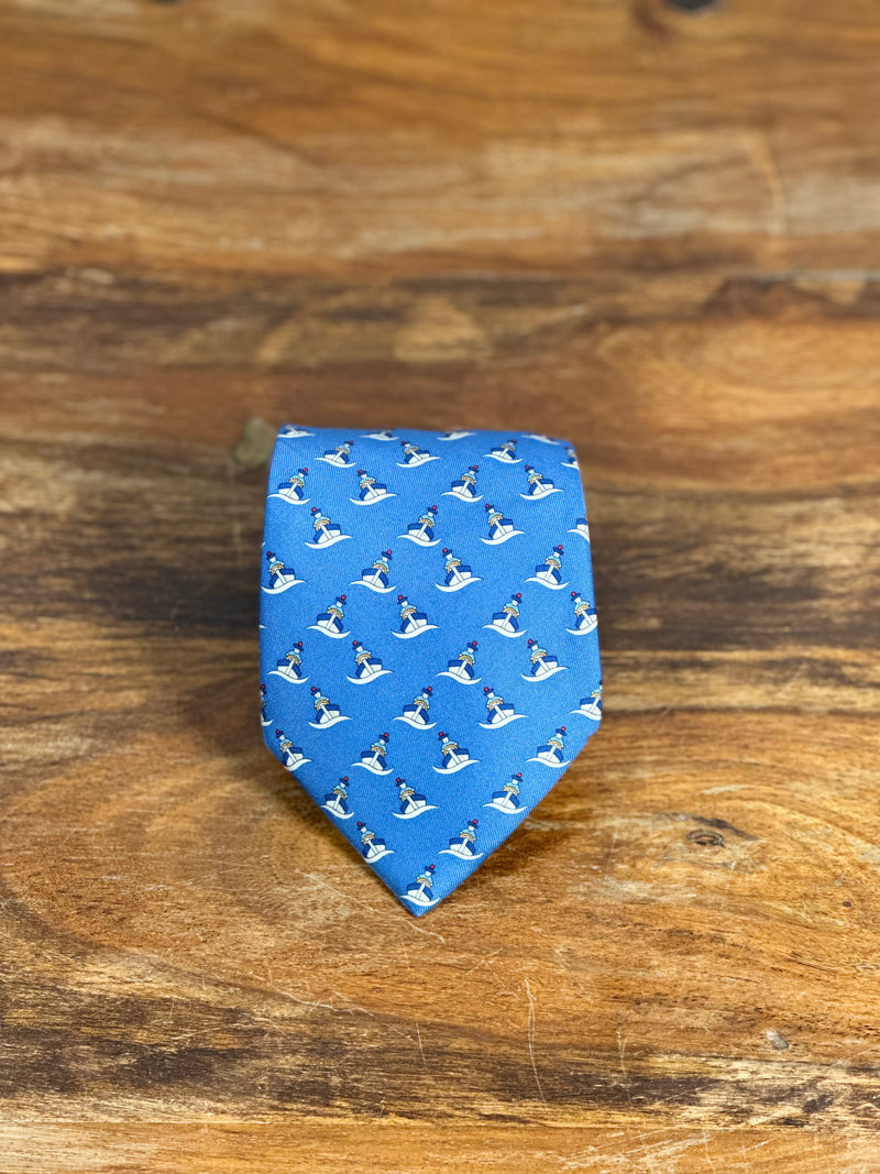 Corbata Hermés azul