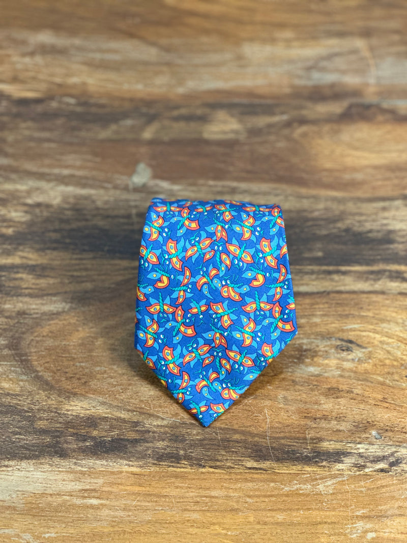 Corbata Hermés azul