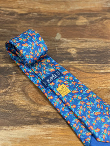 Corbata Hermés azul
