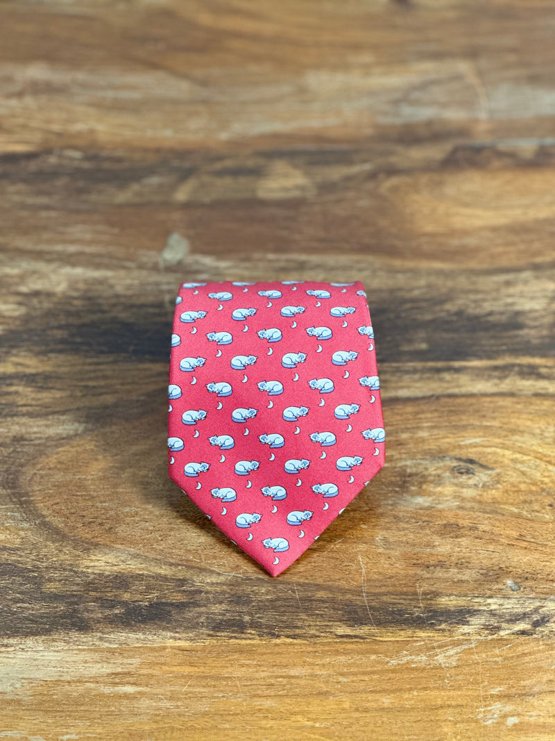 Corbata Hermés roja