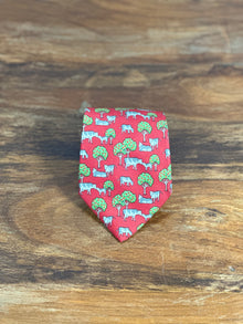Corbata Hermés roja