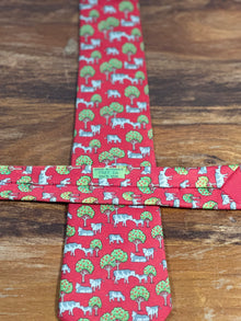 Corbata Hermés roja