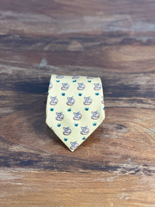 Corbata Hermés amarilla