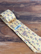 Corbata Hermés amarilla
