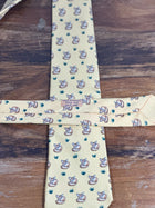 Corbata Hermés amarilla