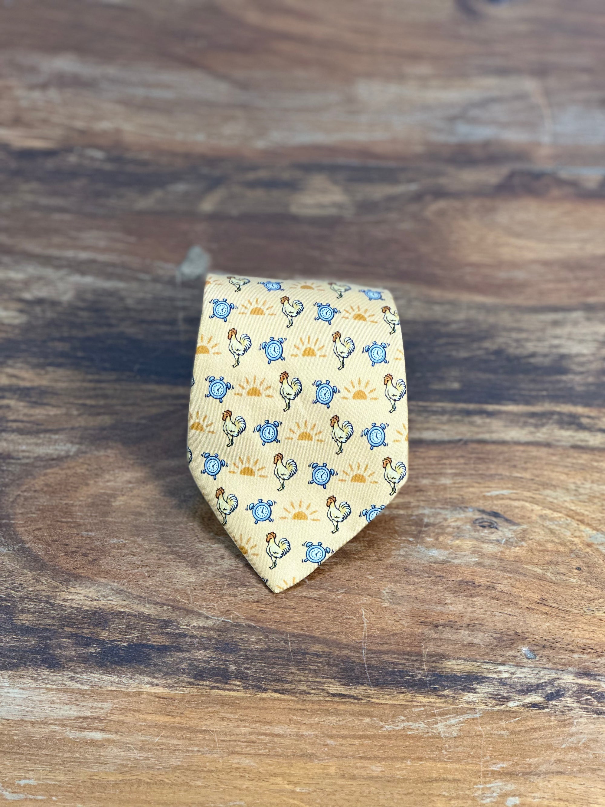 Corbata Hermés naranja