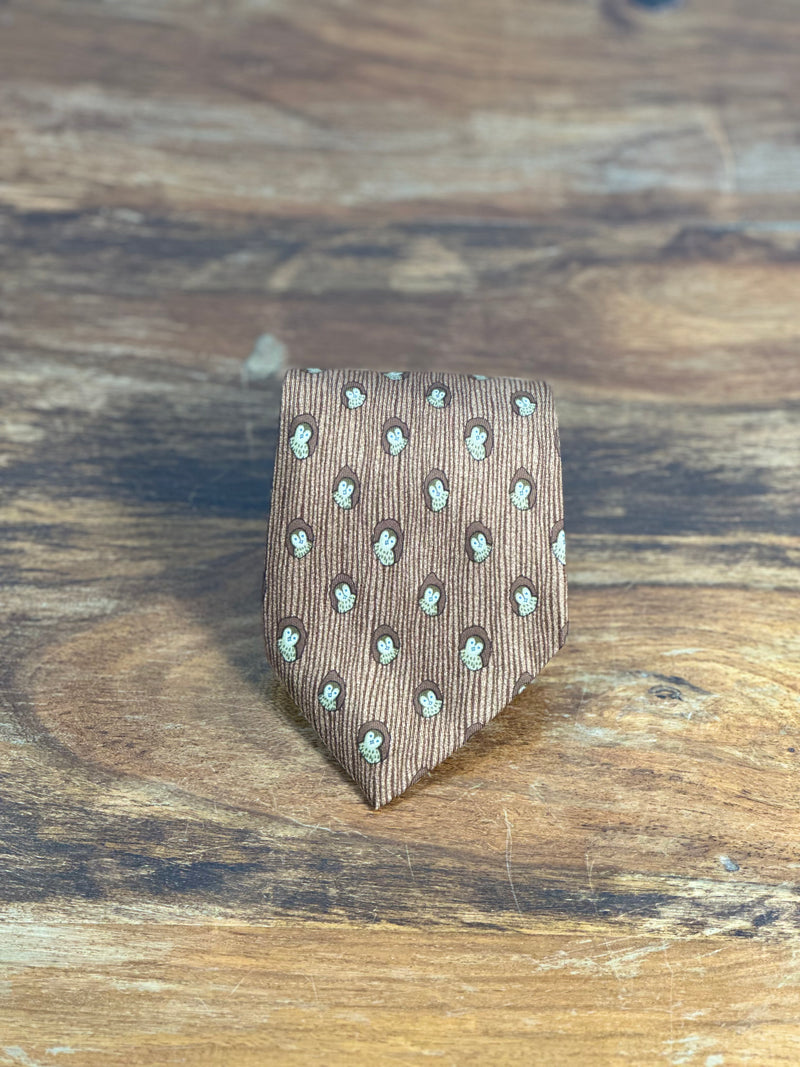 Corbata Hermés marrón