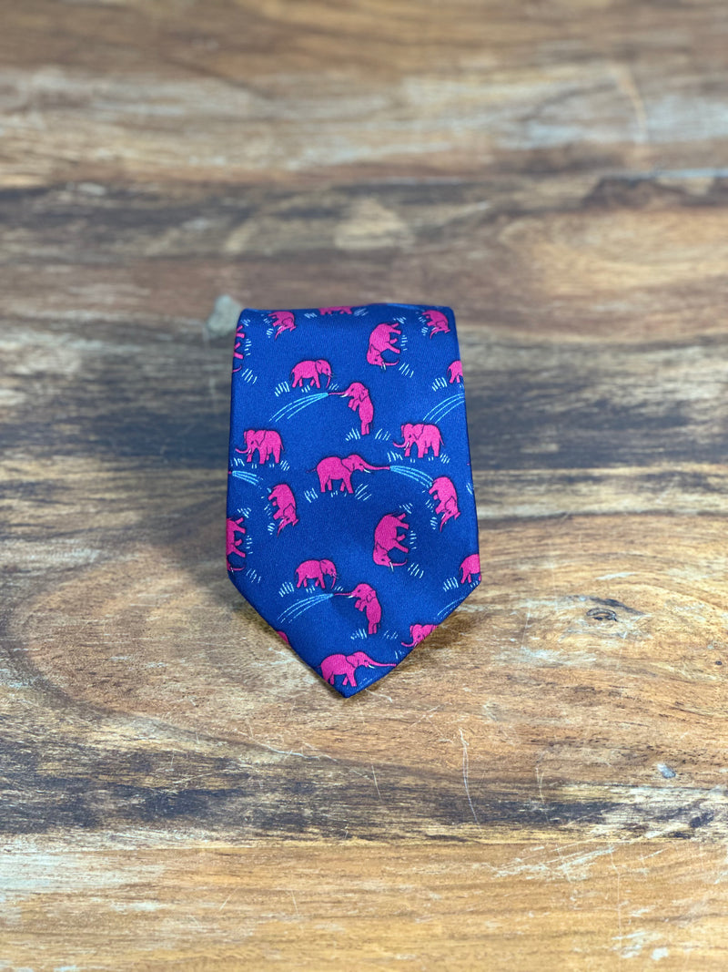 Corbata Hermés azul