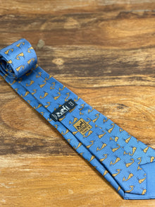 Corbata Hermés azul