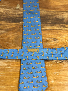 Corbata Hermés azul