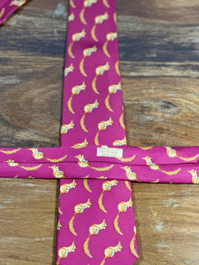 Corbata Hermés burdeos