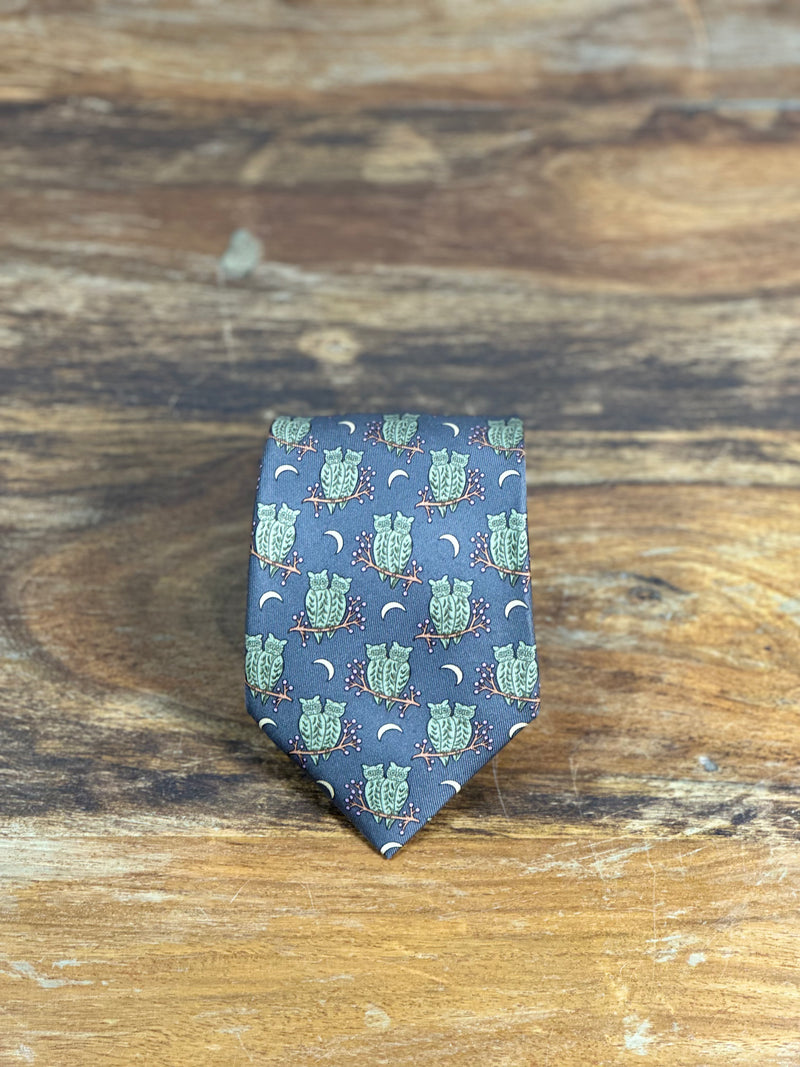 Corbata Hermés marrón