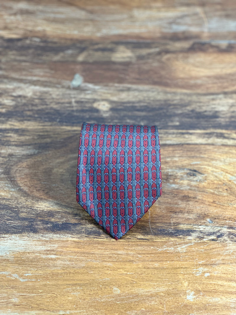 Corbata Hermés marrón