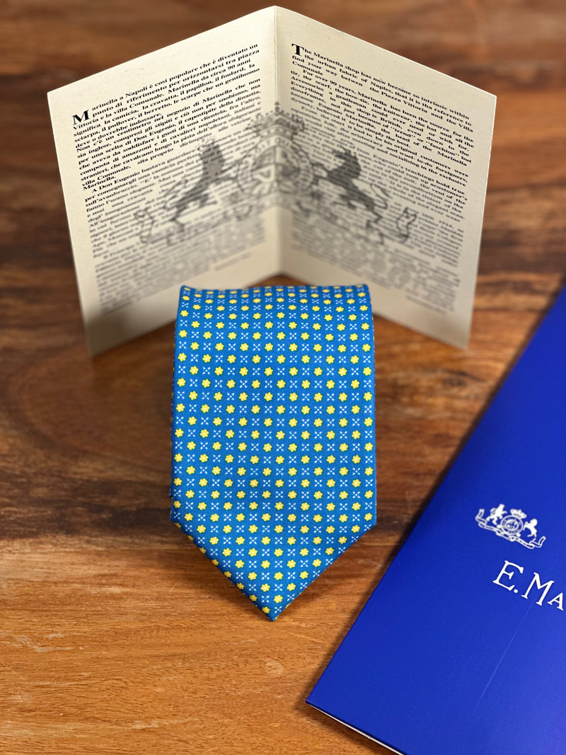 Corbata E.Marinella azul