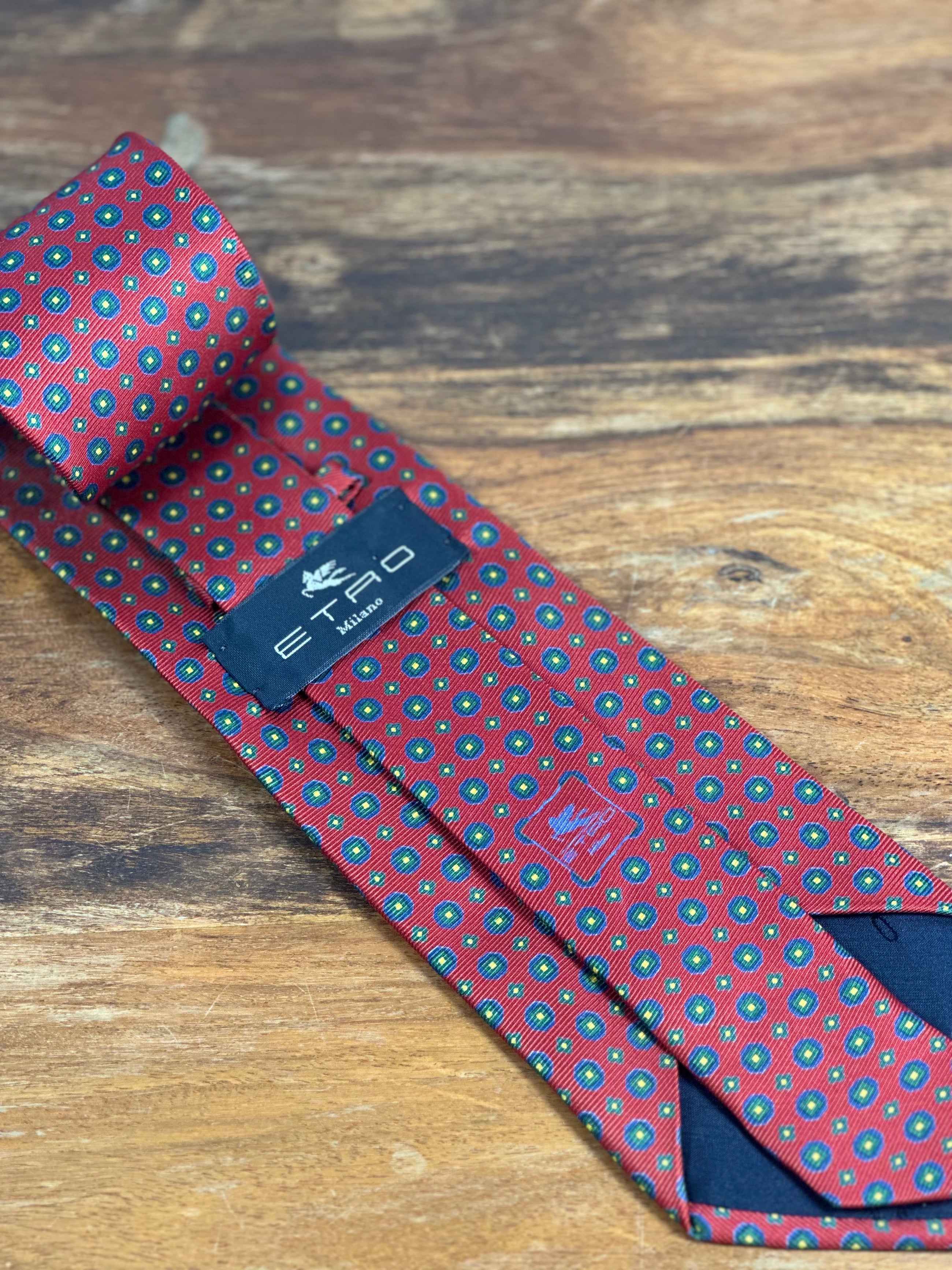 Corbata Etro burdeos