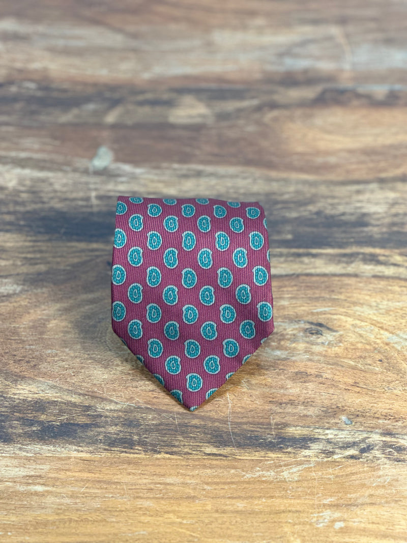 Corbata Etro burdeos