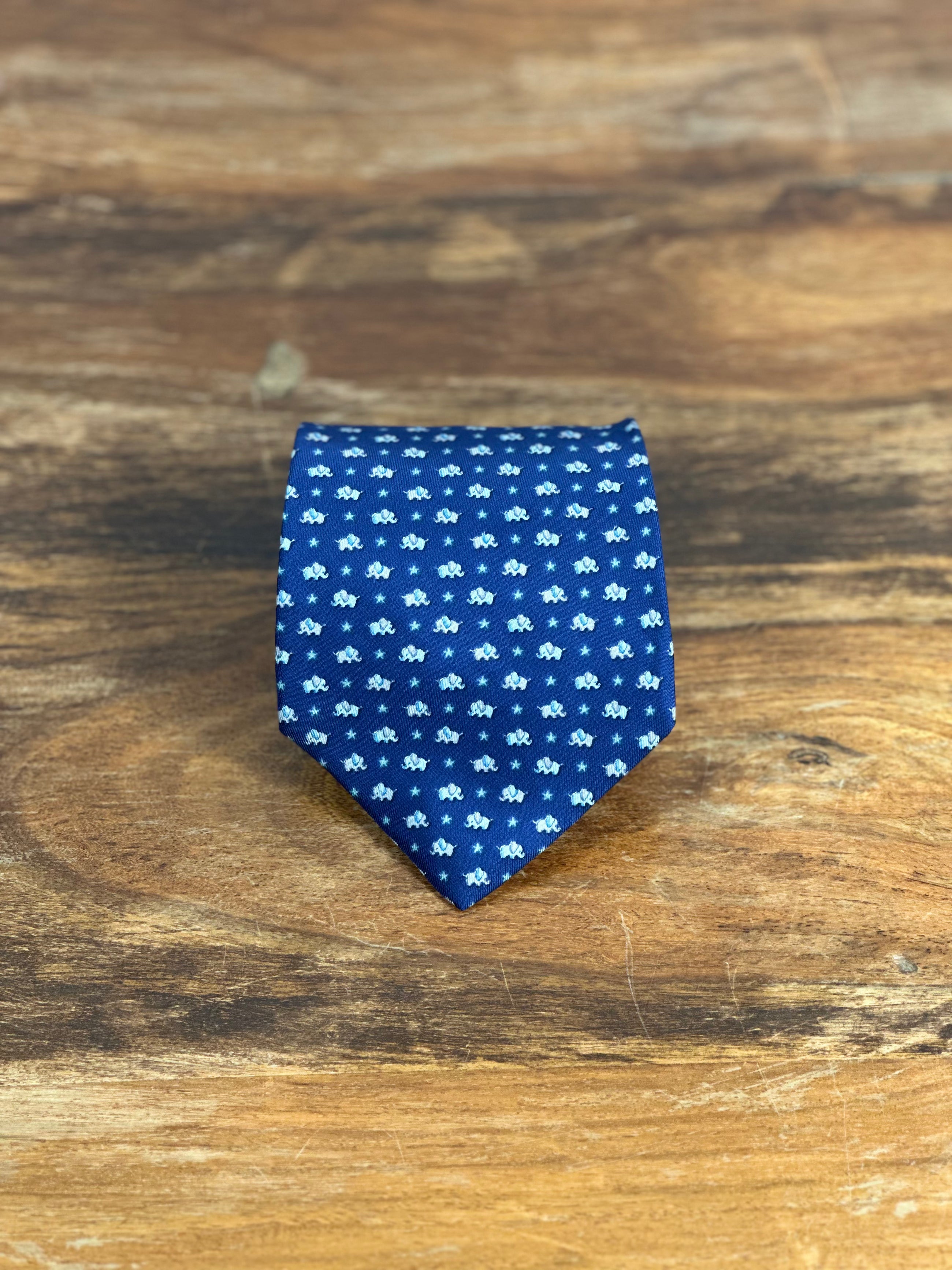 Corbata Ferragamo azul