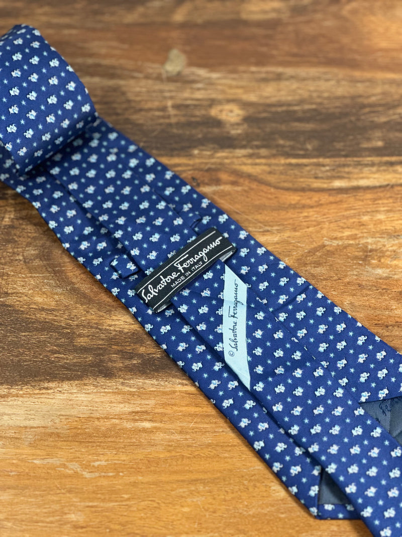 Corbata Ferragamo azul