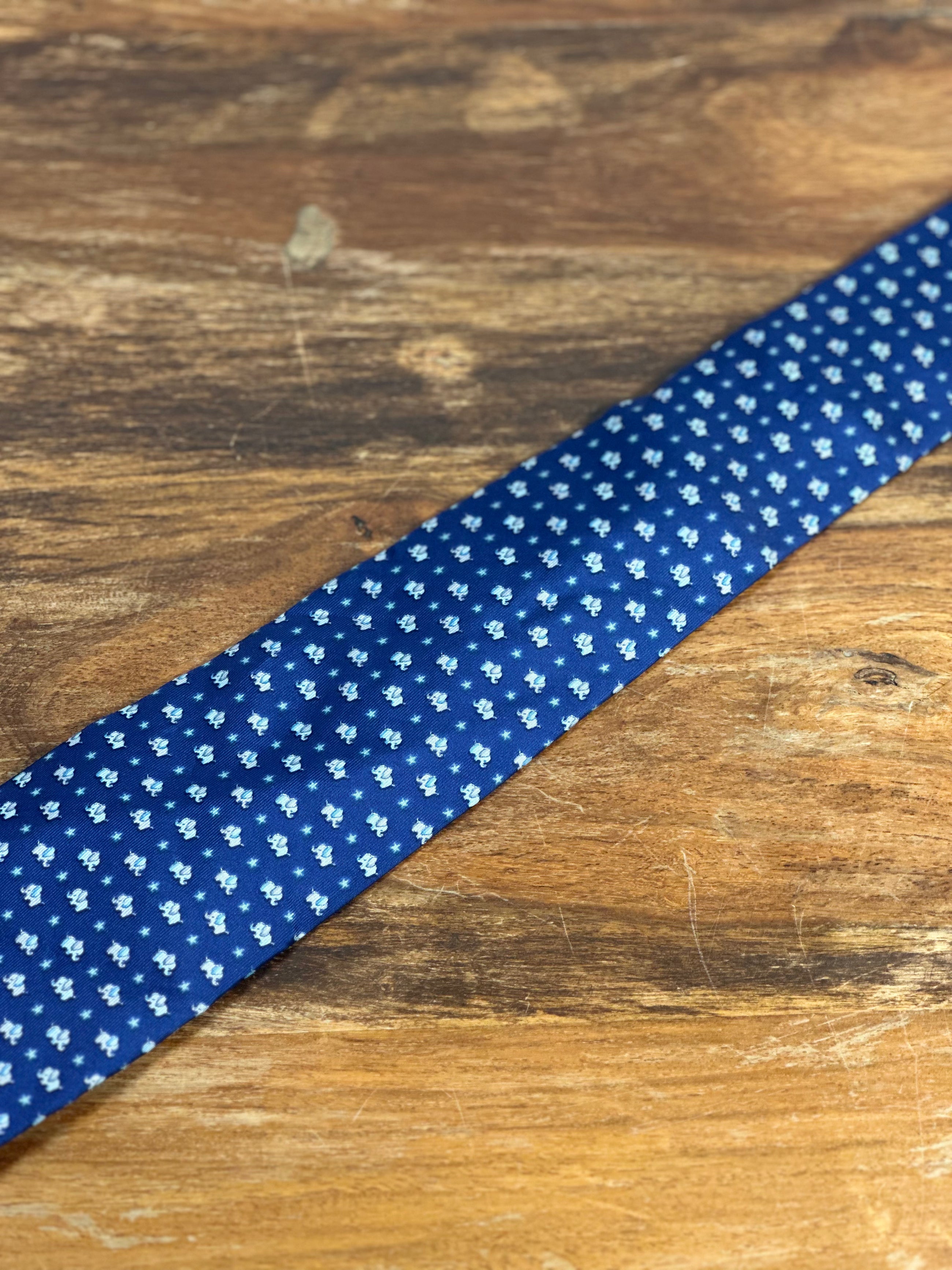Corbata Ferragamo azul