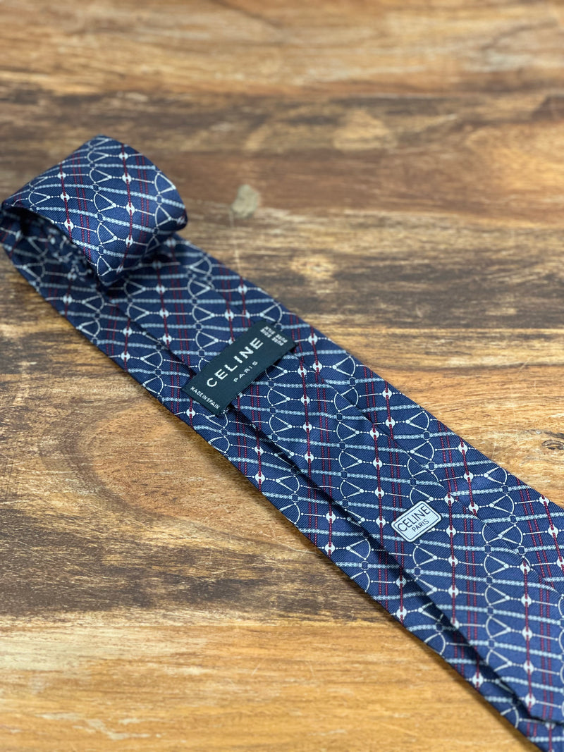 Corbata Celine azul