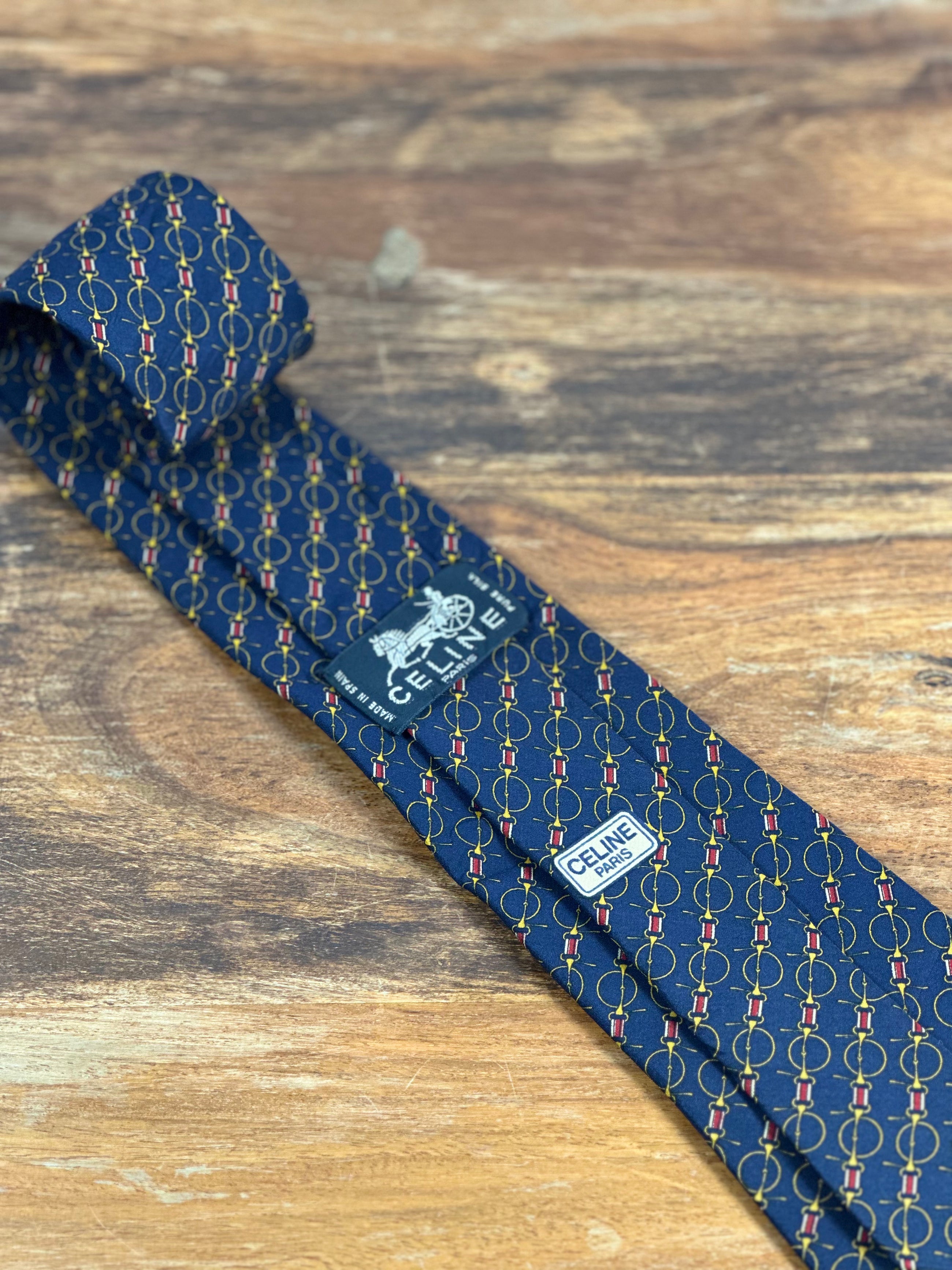 Corbata Celine azul