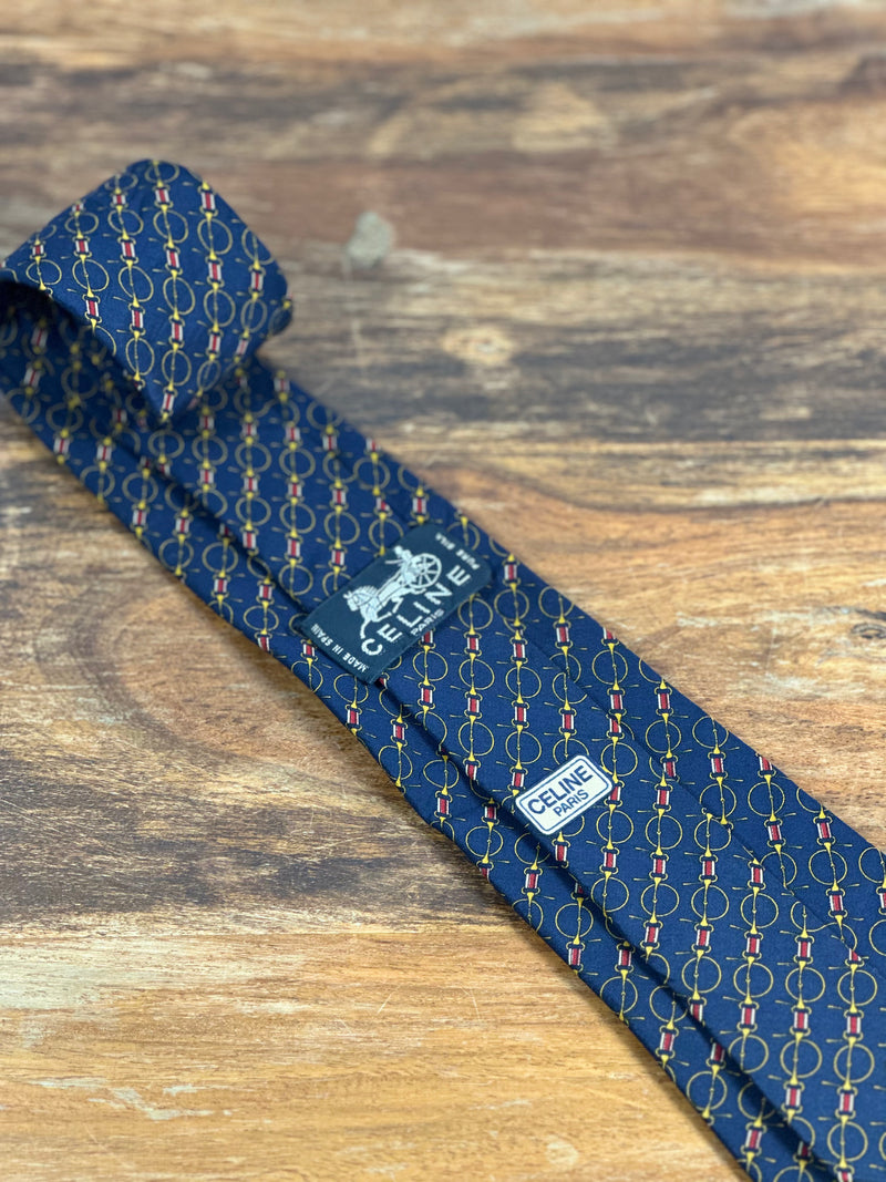 Corbata Celine azul