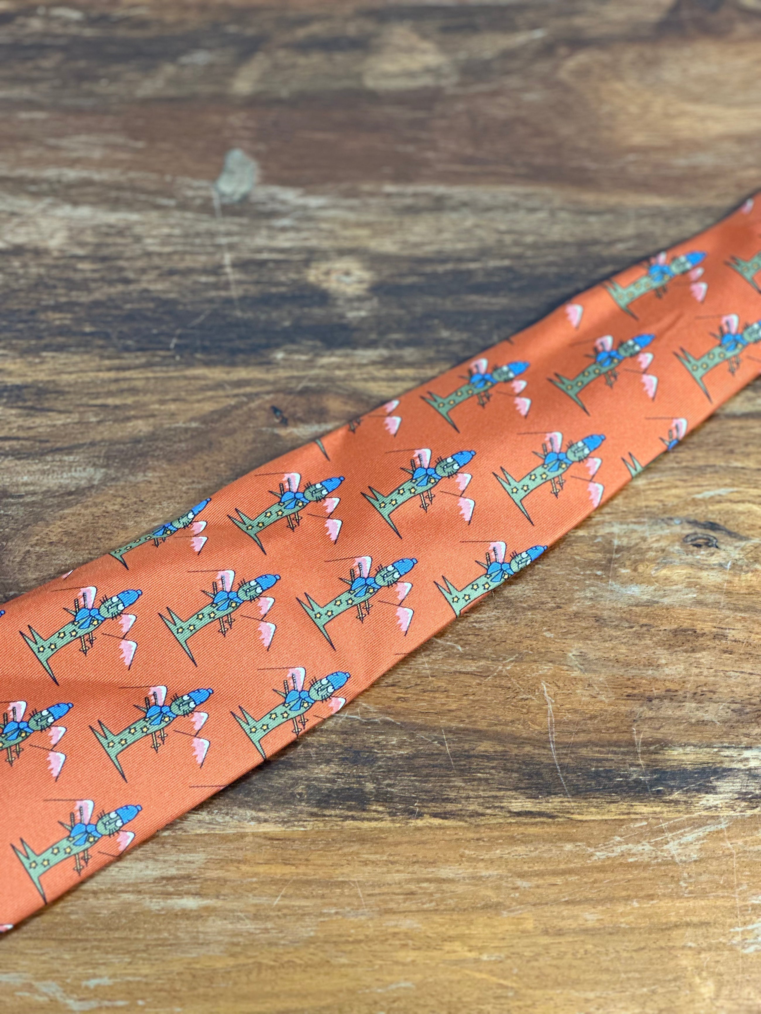 Corbata Dior naranja