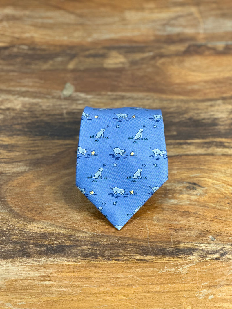 Corbata Hermés azul