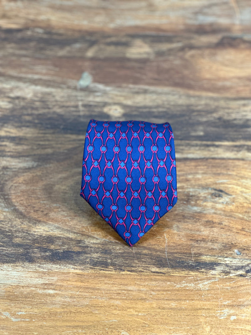 Corbata Hermés azul