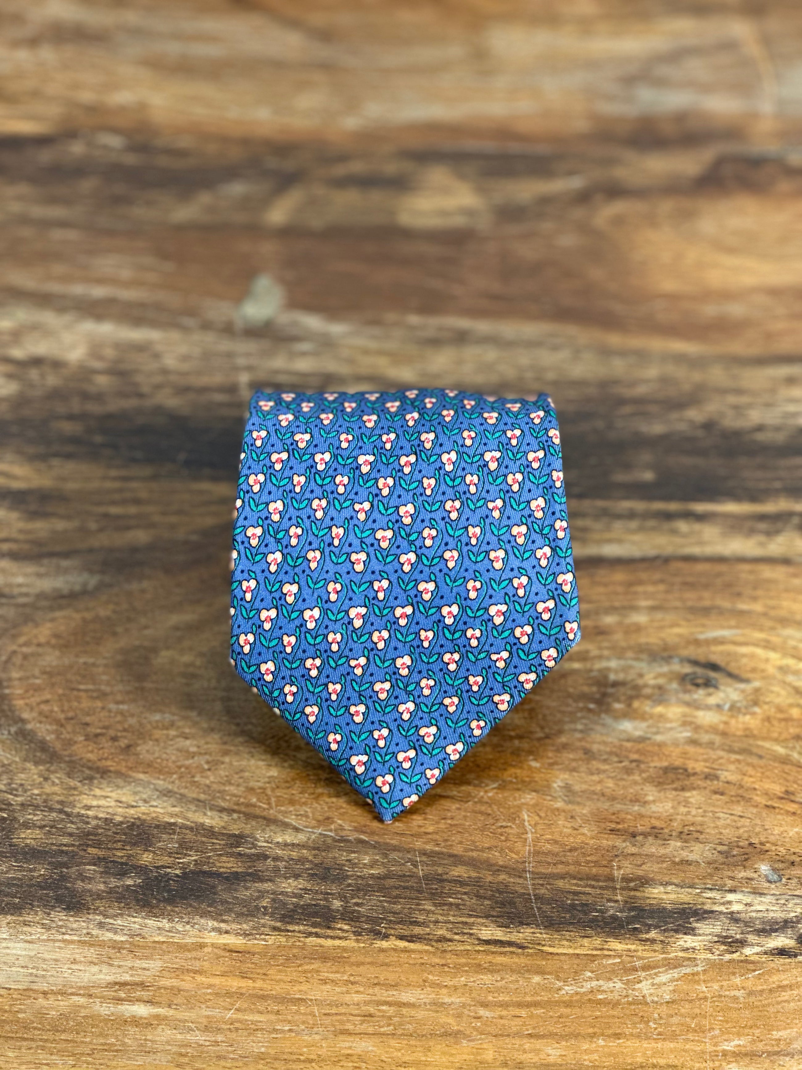 Corbata Hermés azul