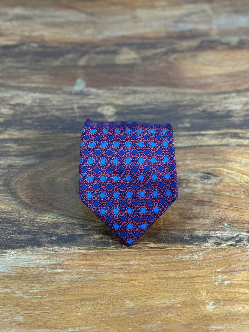 Corbata Hermés azul