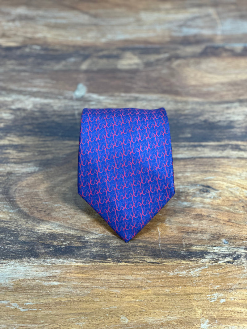 Corbata Hermés azul