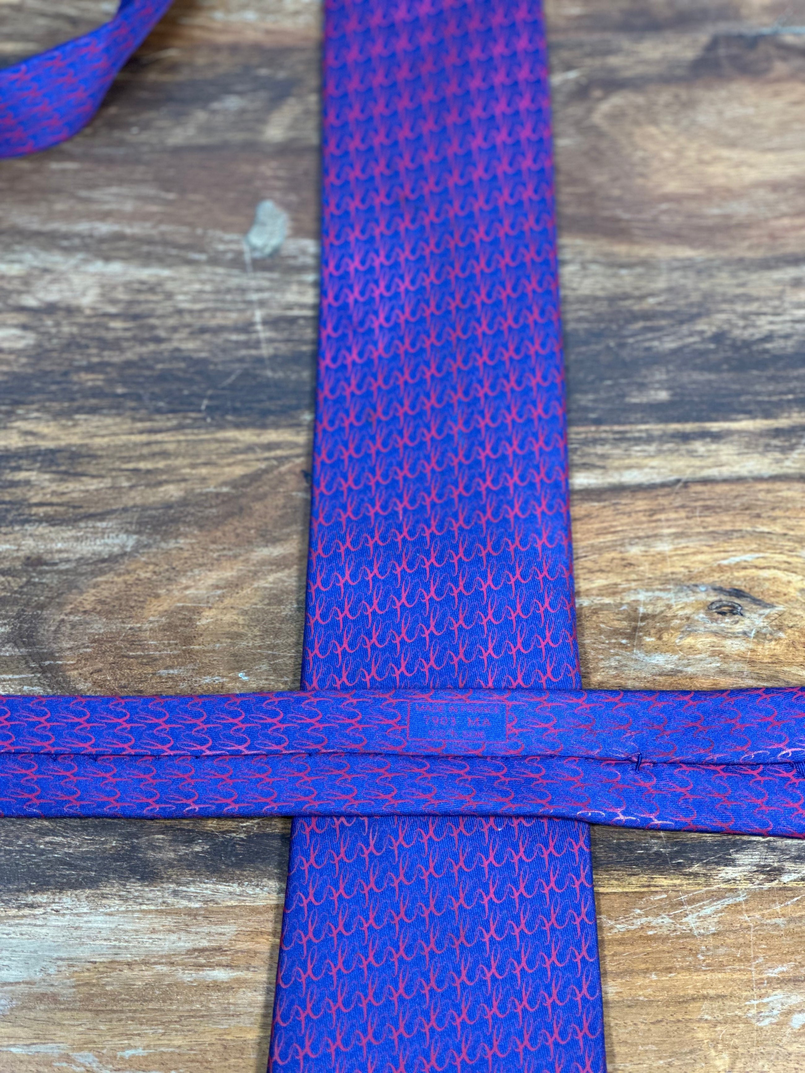 Corbata Hermés azul