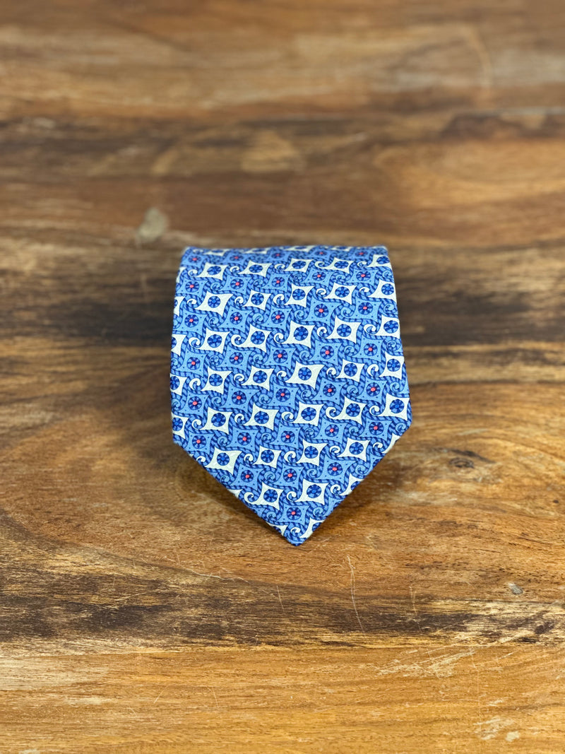 Corbata Hermés azul