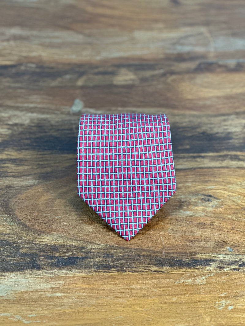 Corbata Hermés roja