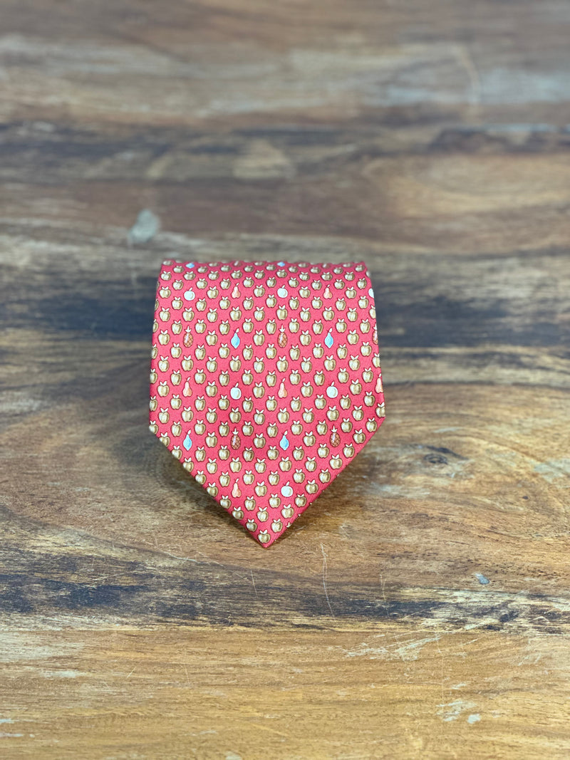 Corbata Hermés roja